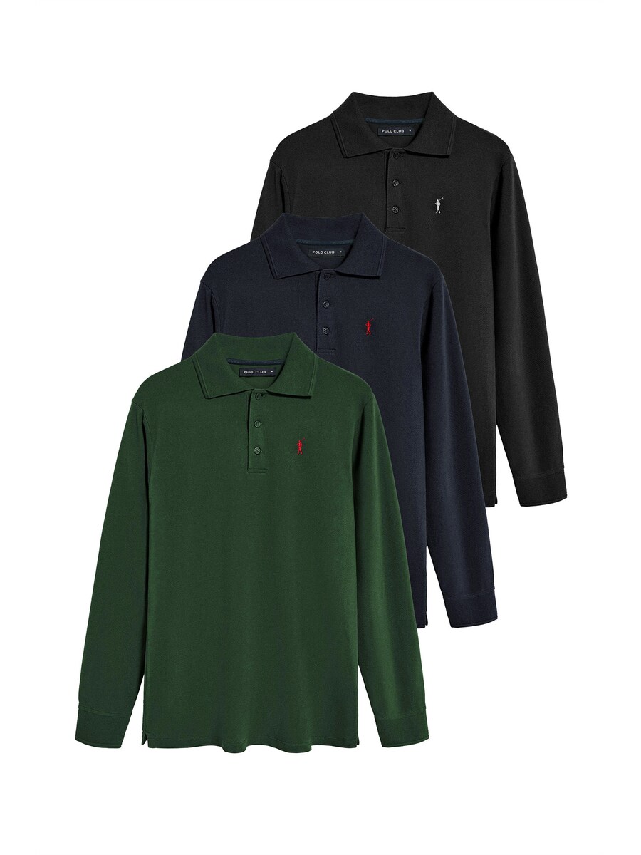 

Рубашка Polo Club, цвет marine blue/Dark green/Black