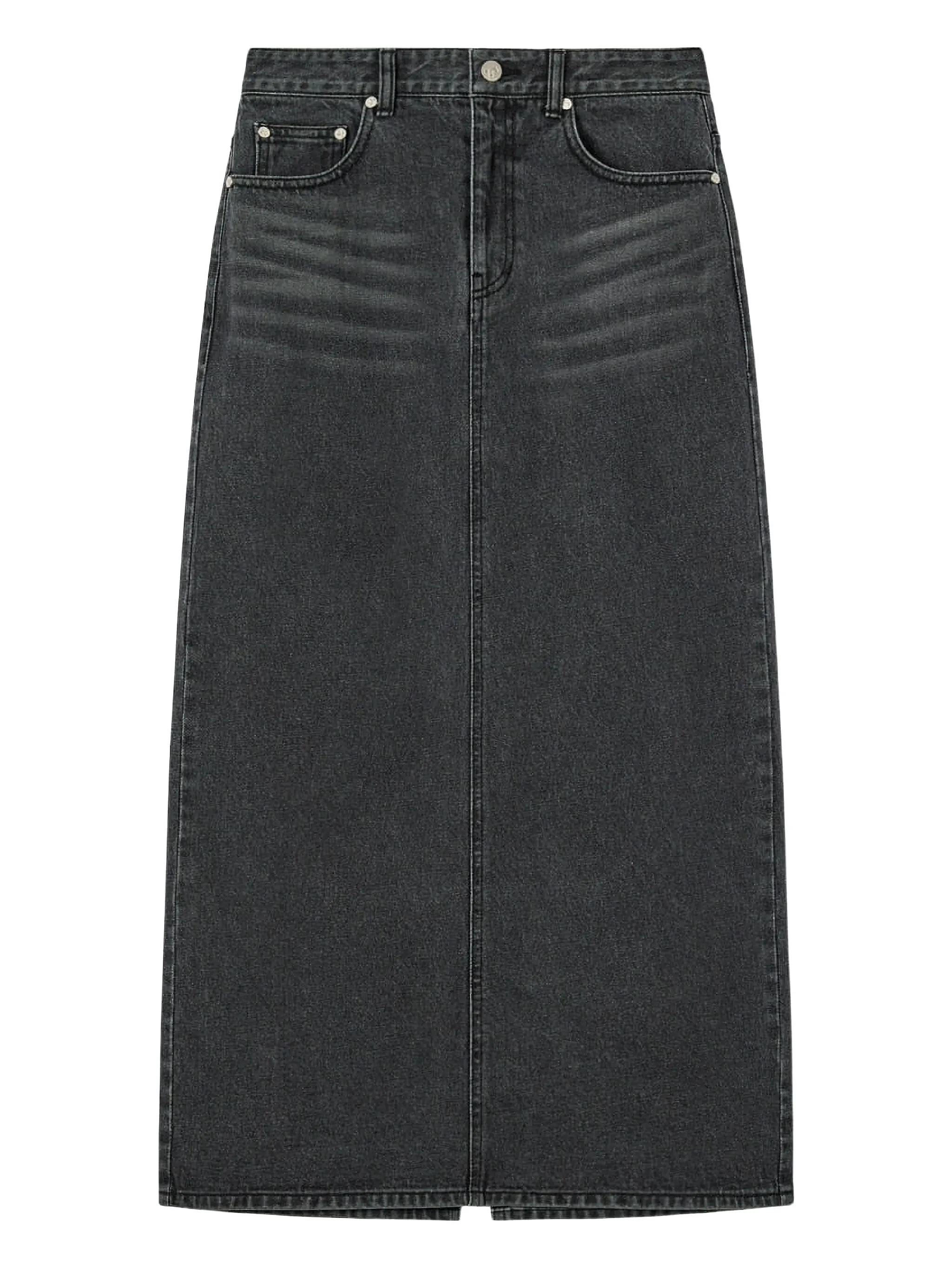 

Джинсовая юбка макси Rest&Recreation, черный