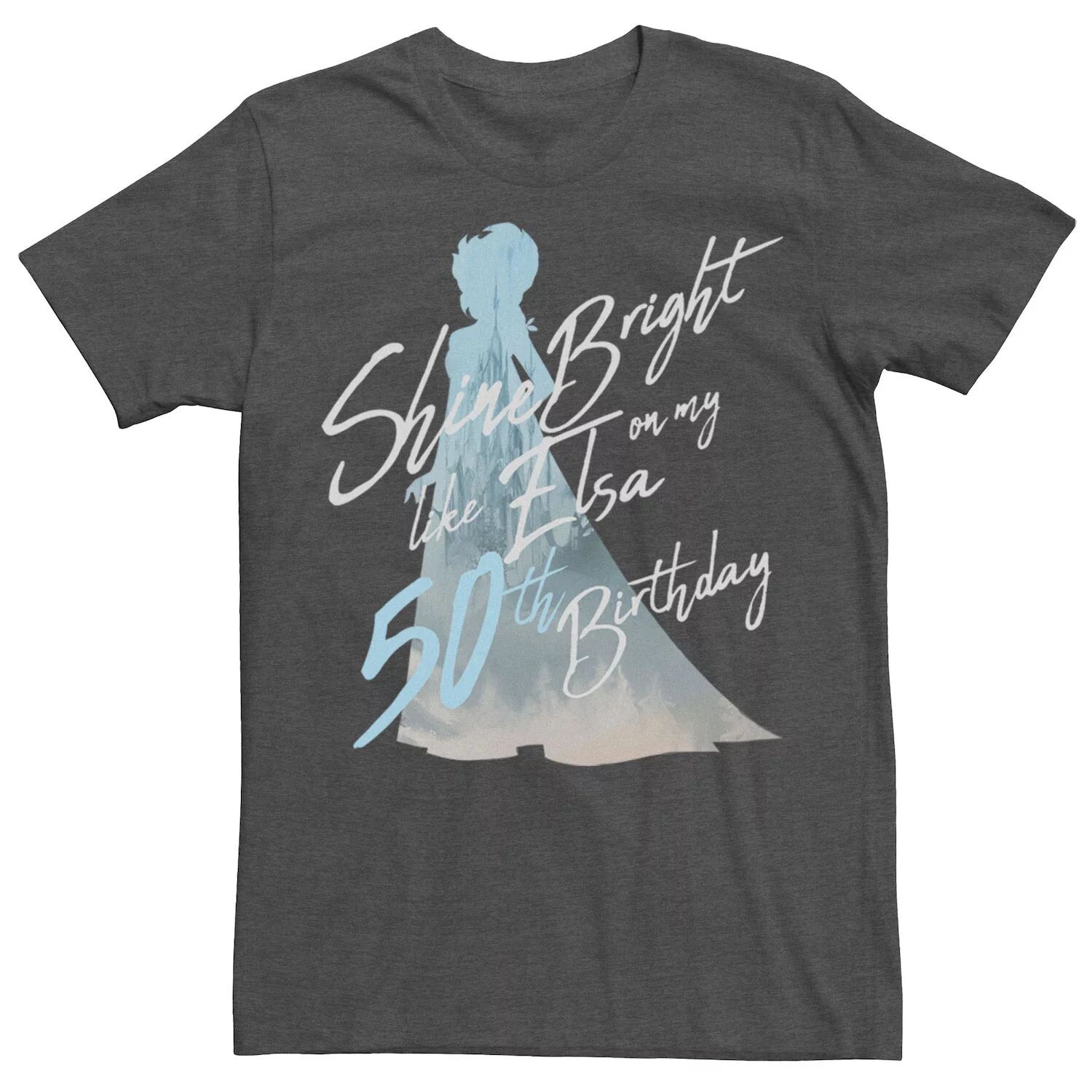 

Мужская футболка 's Frozen Elsa Silhouette с рисунком на 50-летие Disney