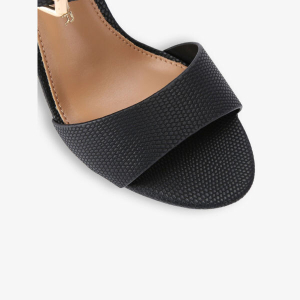 Сандалии Sutton из искусственной кожи с тиснением под ящерицу Kg Kurt Geiger, черный — фото 4