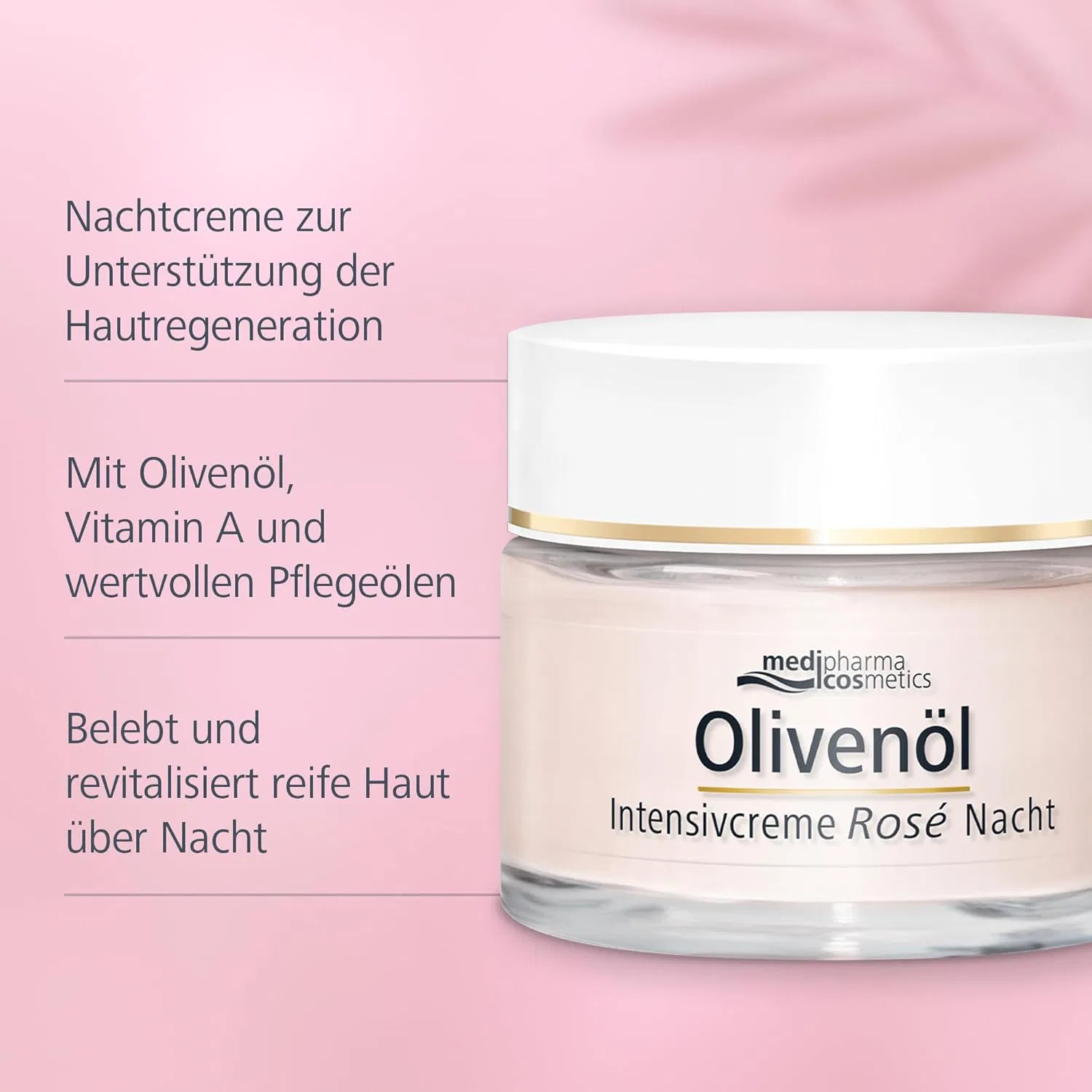 Крем для лица Medipharma Cosmetics — Интенсивный ночной «Olive Oil Rose Night Cream» от — фото 3