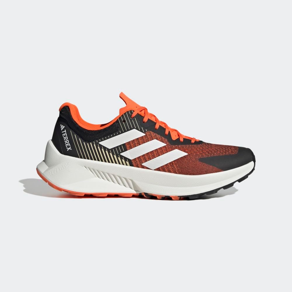 Мужские кроссовки Adidas Terrex Soulstride Flow для трейлраннинга, белый/черный/оранжевый — фото 2