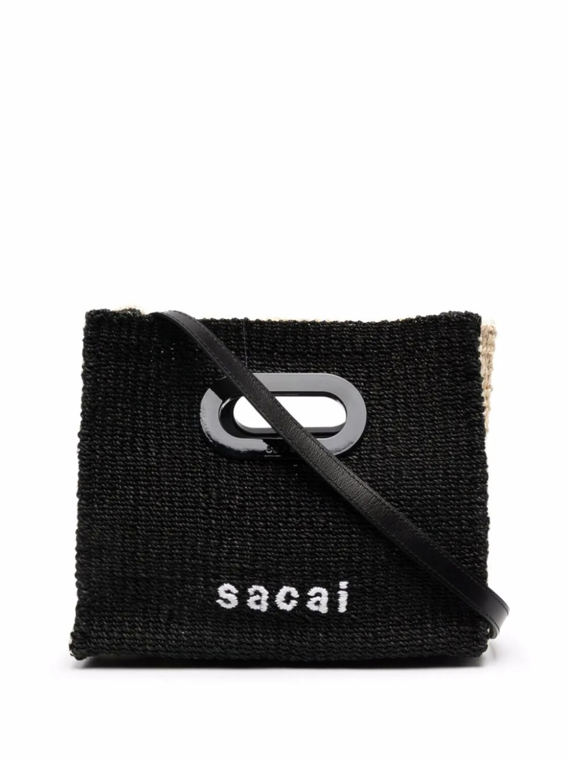 

Sacai сумка-шопер с вышитым логотипом, нейтральный