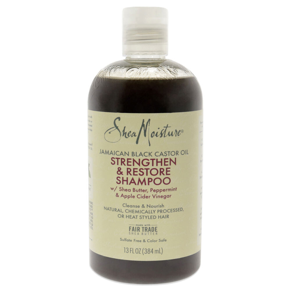 

Выпрямляющий шампунь Jamaican Black Castor Oil Strengthen, Grow And Restore Shampoo Shea Moisture, 384 мл