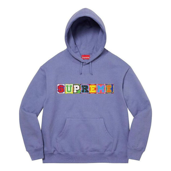 

Толстовка ss23 week9 beaded hoodie 'blue' Supreme, синий