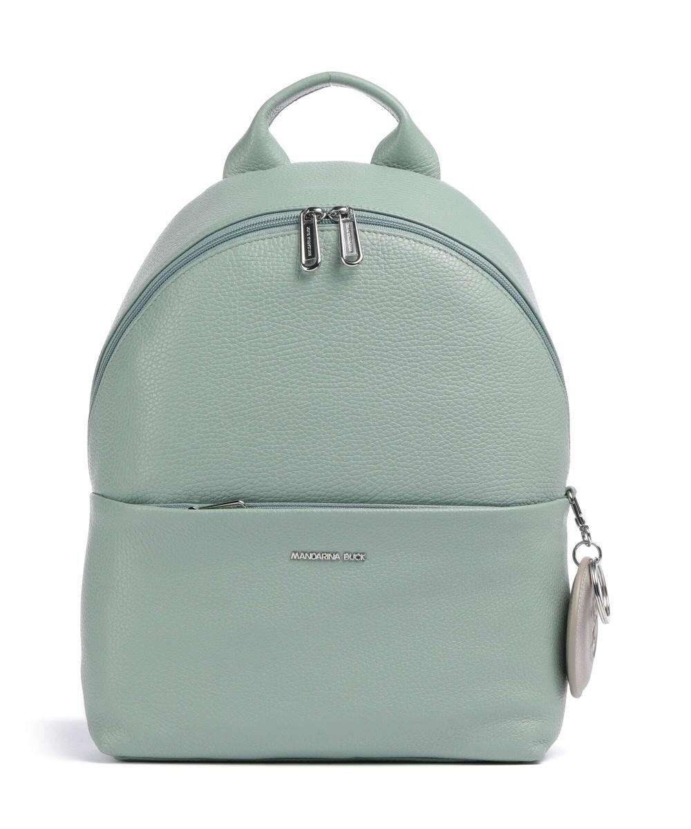 

Мягкий кожаный рюкзак из зернистой телячьей кожи Mandarina Duck, синий