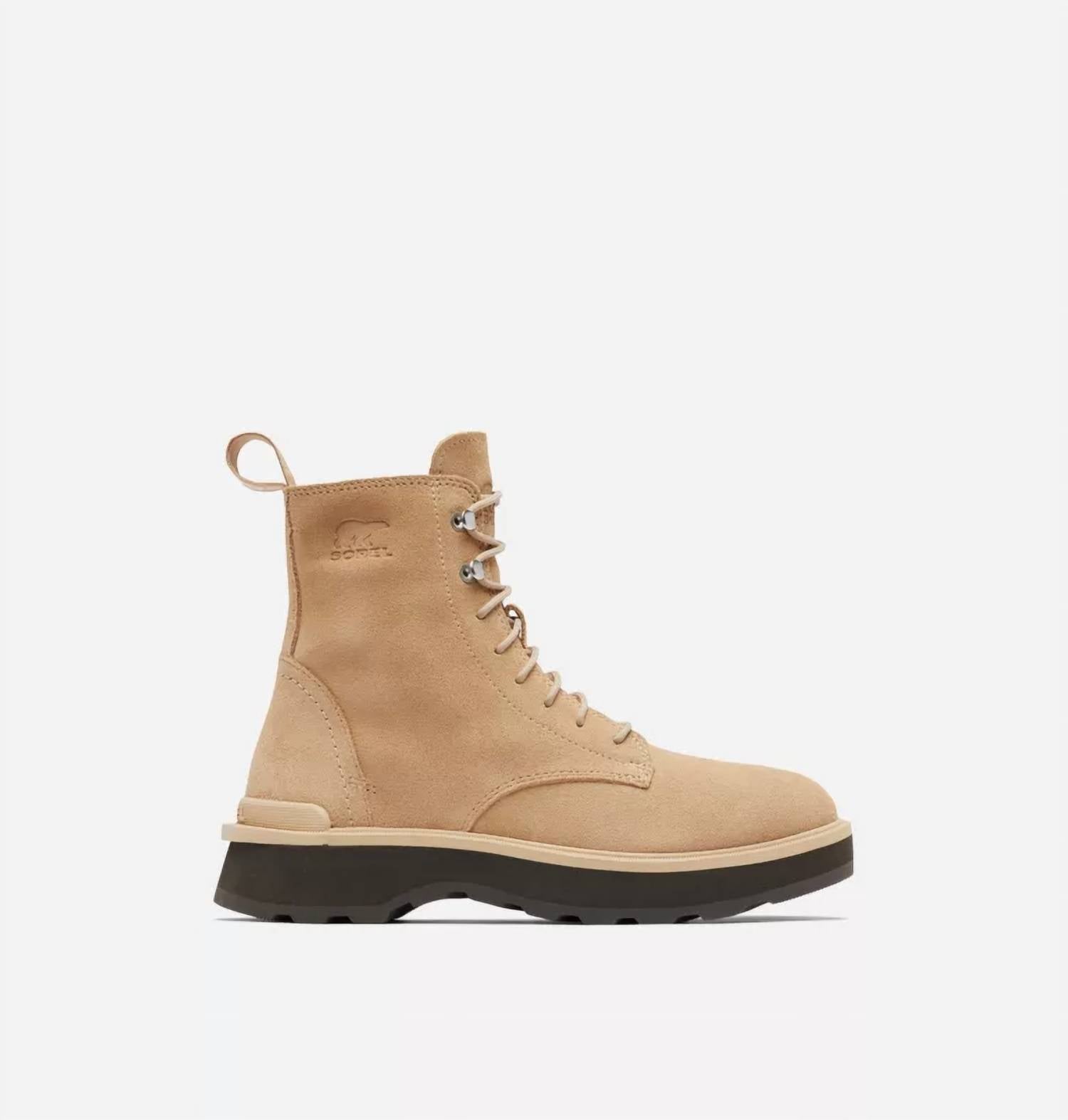 Женские кружевные сапоги Hi Line в цвете Canoe, Tawny Buffalo Sorel, Canoe/Tawny Buffalo