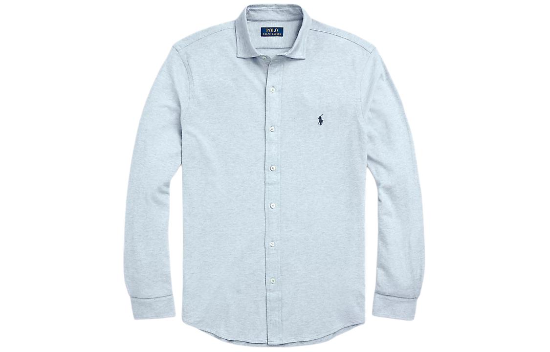 

Рубашка с пуговицами и пони Polo Ralph Lauren, светло-голубой