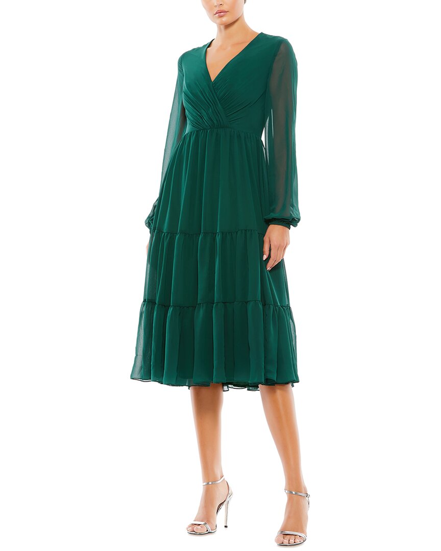 

Платье Mac Duggal с ярусами, цвет emerald