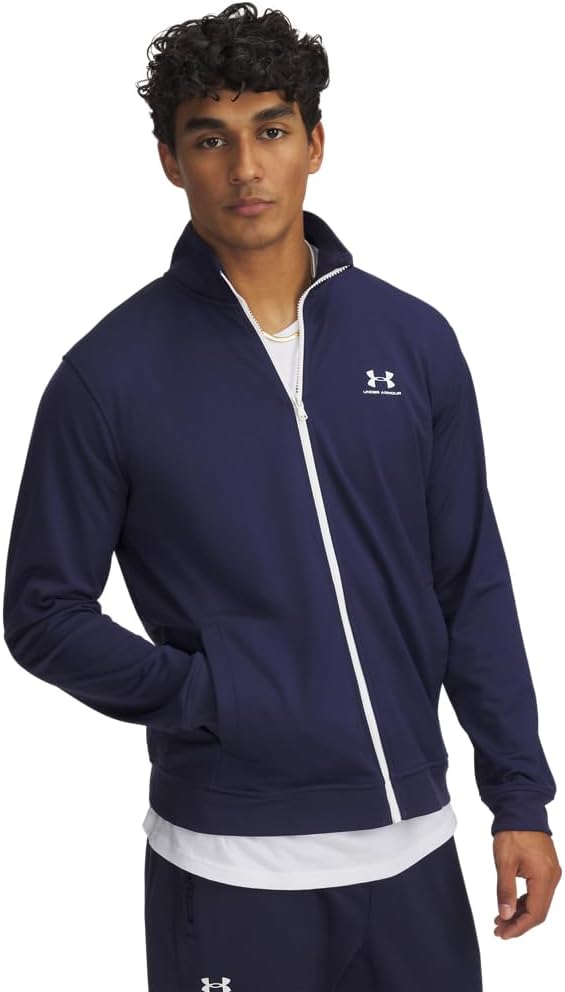 

Under Armour мужская куртка Sportstyle Tricot, (410) Midnight Navy/White