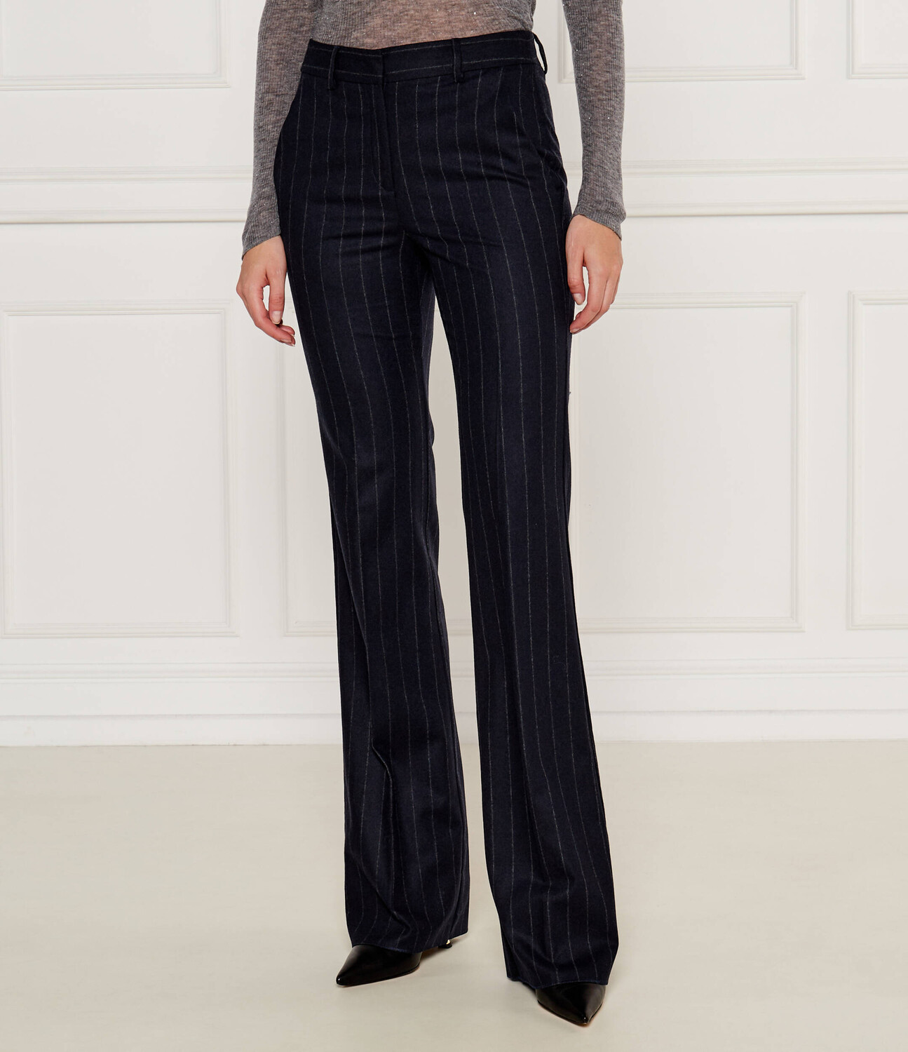 

Брюки Marella NEVEU flare fit, темно-синий