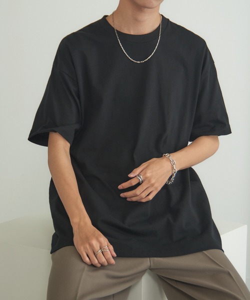 

SETUP7 Футболка оверсайз из хлопка, черная