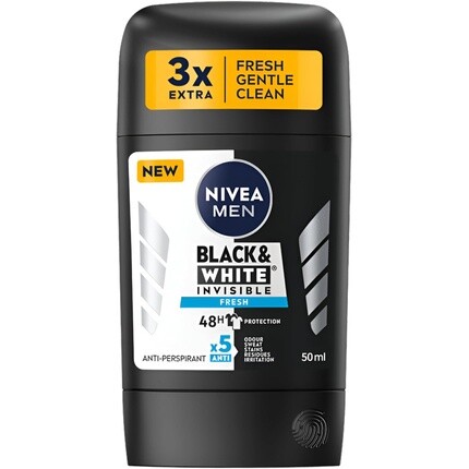 

NIVEA Мужской стик Invisible Black and White Fresh, 50 мл, защита 48 часов