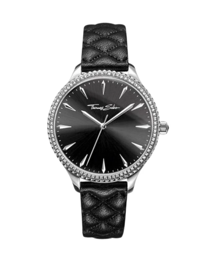 

Элегантные женские кварцевые часы из кожи Thomas Sabo, серый