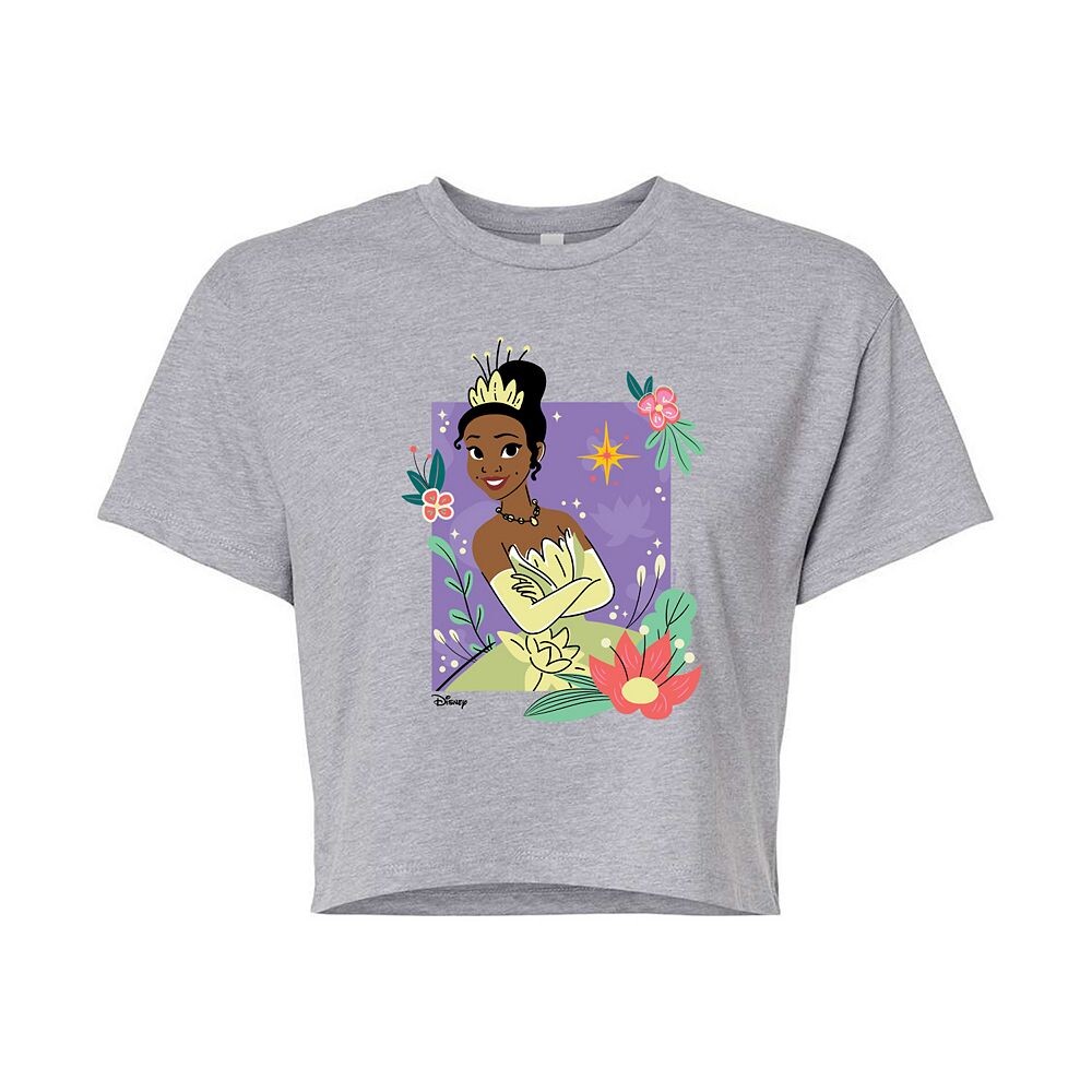 

Укороченная футболка Disney Princess Tiana, цвет Heather Gray