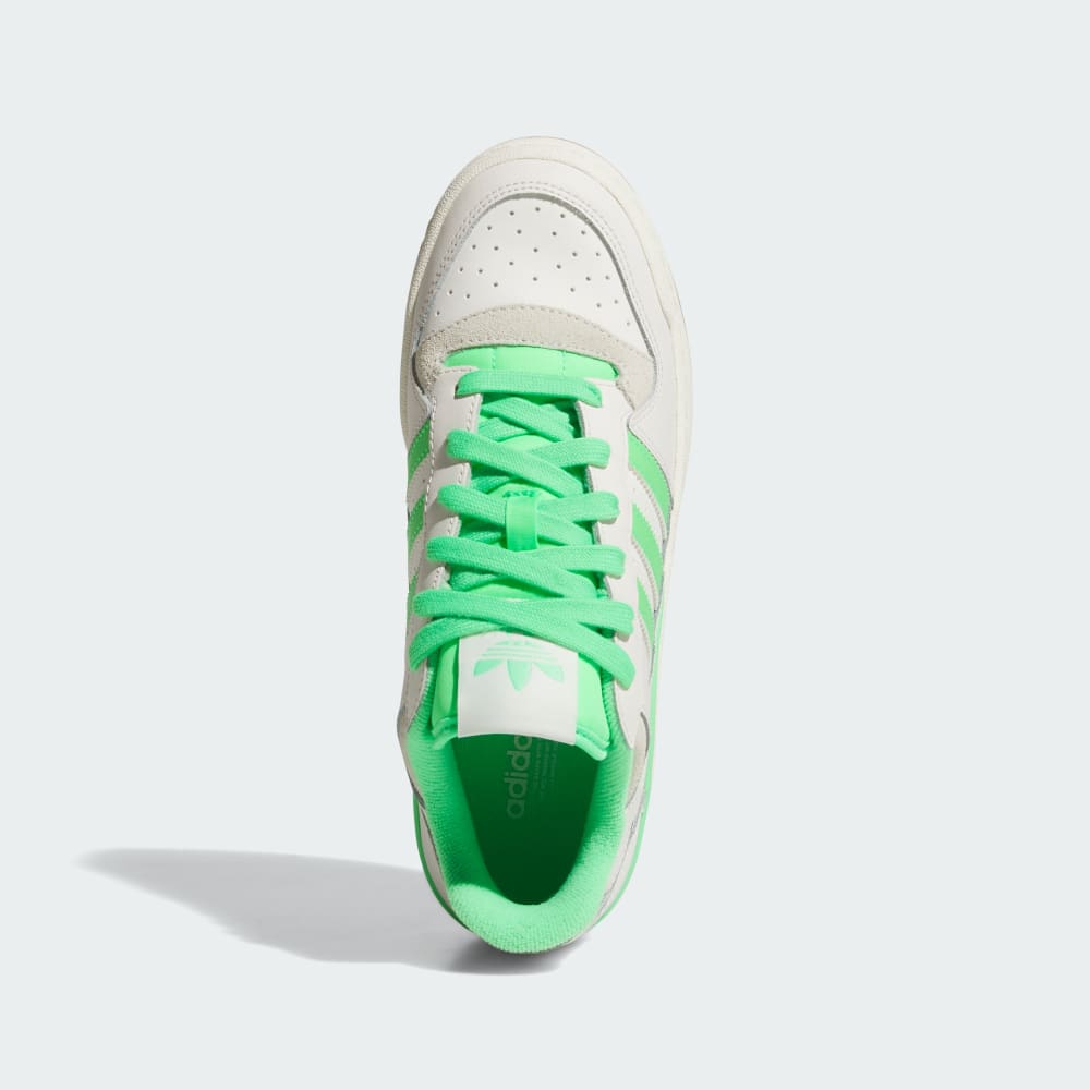 Кроссовки на платформе Adidas Forum Bold Stripes Shoes, цвет Cloud White/Green/Off White — фото 2