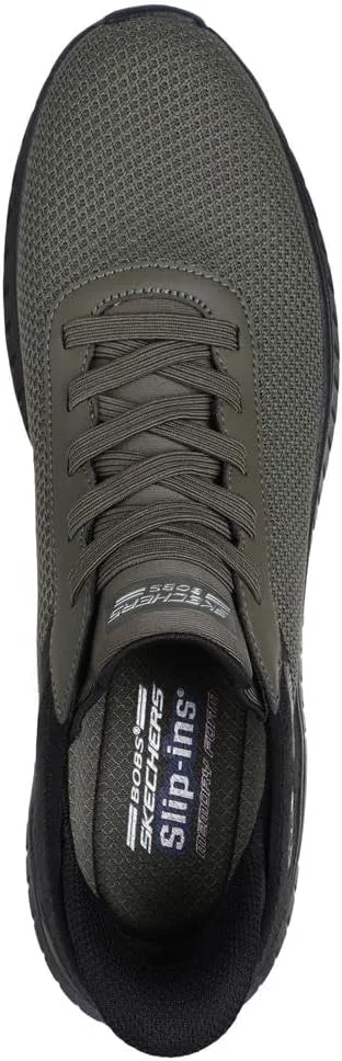 Мужские безшнурковые кроссовки Skechers Bobs Squad Chaos - Balanced Edge, оливковый — фото 4