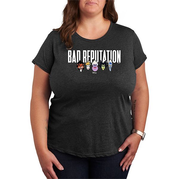 

Футболка с принтом Villains Bad Reputation Plus size Disney, Heather Charcoal
