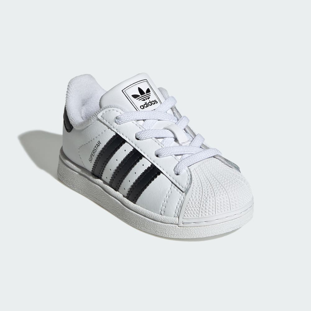 Кроссовки Adidas Superstar II Elastic Lace Shoes Kids, цвет Cloud White/Core Black/Cloud White — фото 4
