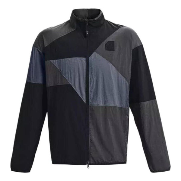 

Куртка curry woven raincoat jacket 'grey black' Under Armour, серый