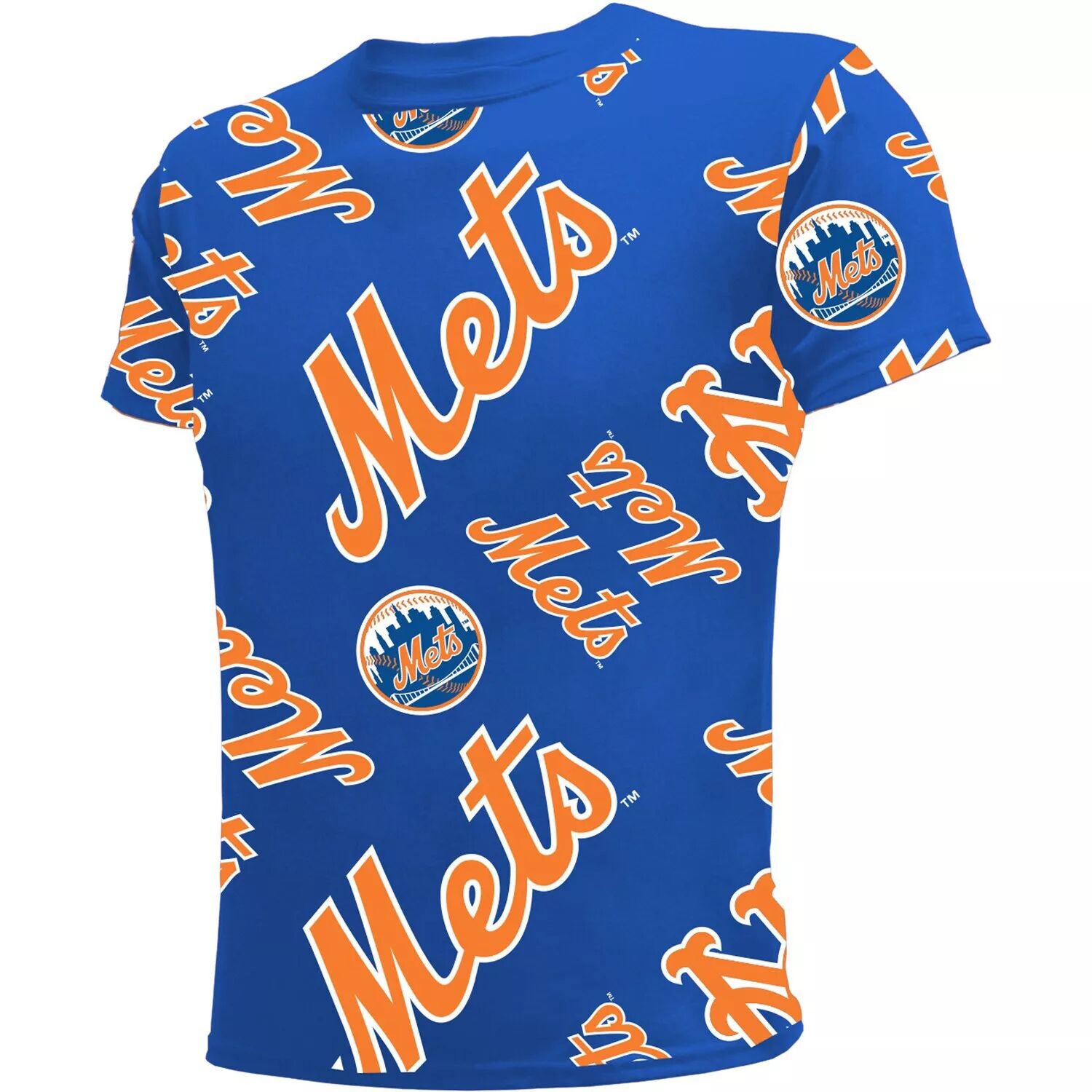 Футболка Youth Stitches Royal New York Mets Allover Team Stitches — фото 2