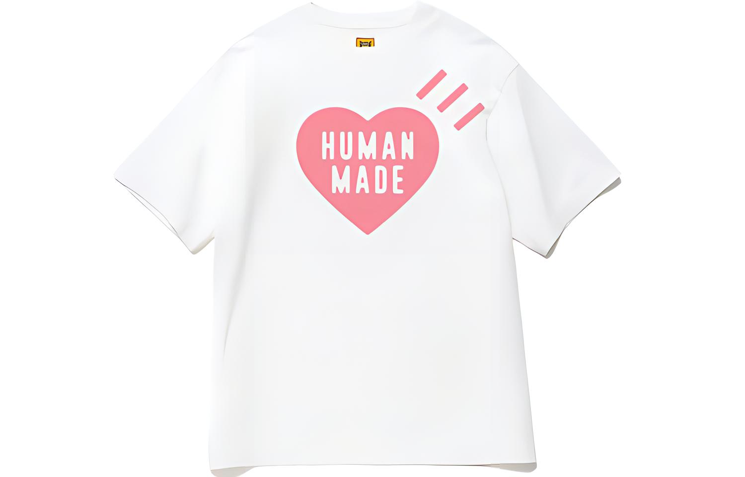 

Футболка унисекс розовая с сердцем HUMAN MADE