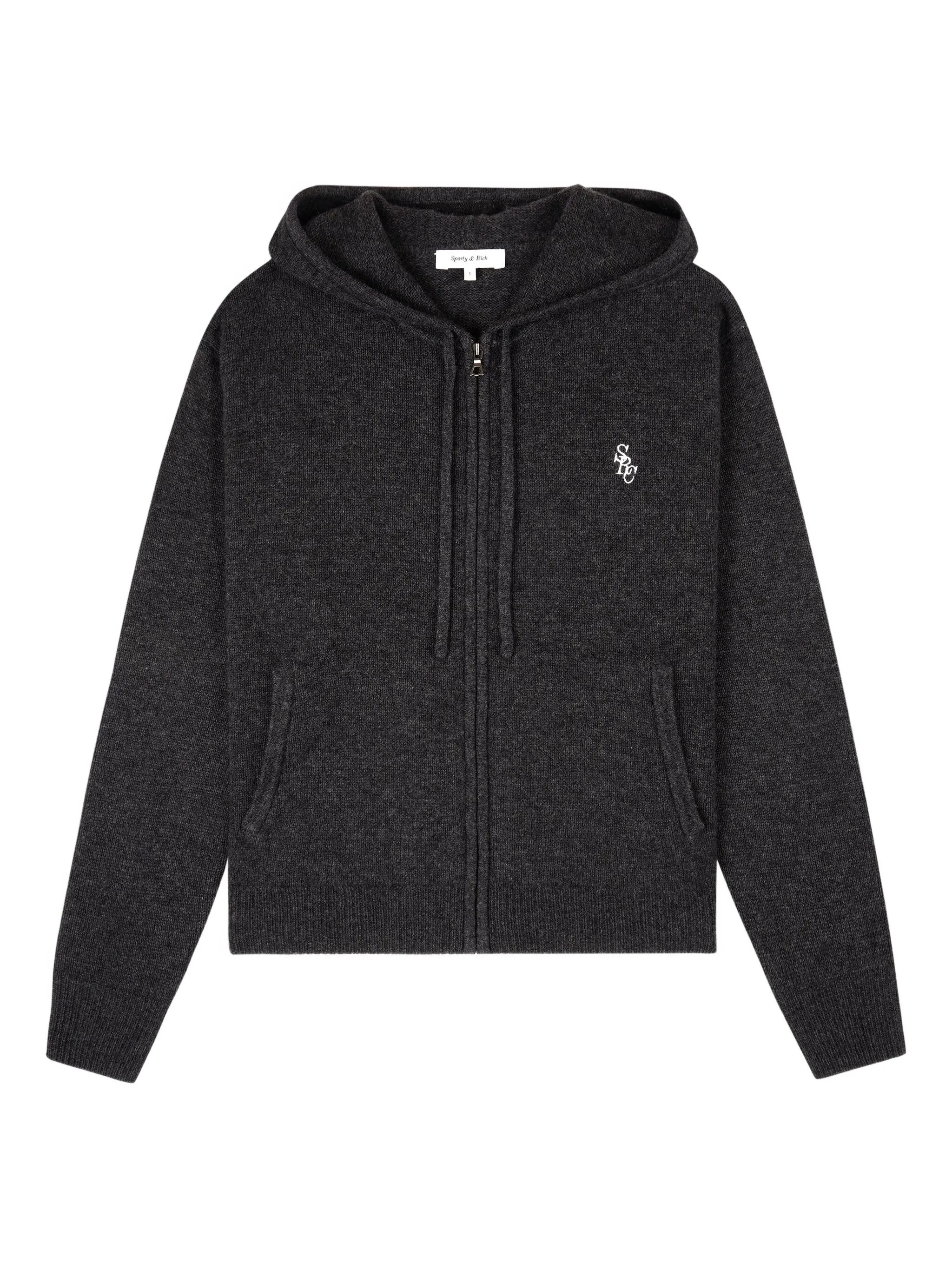 

Худи на молнии Sporty & Rich, серый