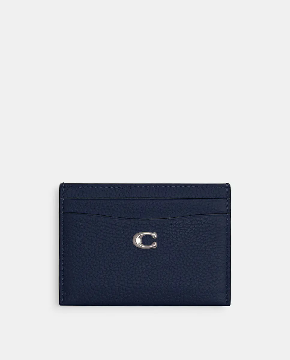 

Кожаная визитница Coach, синий