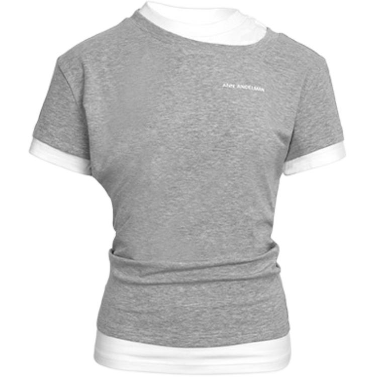 

Обычная футболка женская Ann Andelman, серый