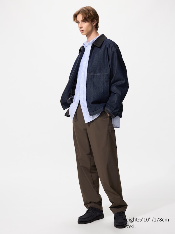 

Технические брюки Uniqlo, 38 dark brown