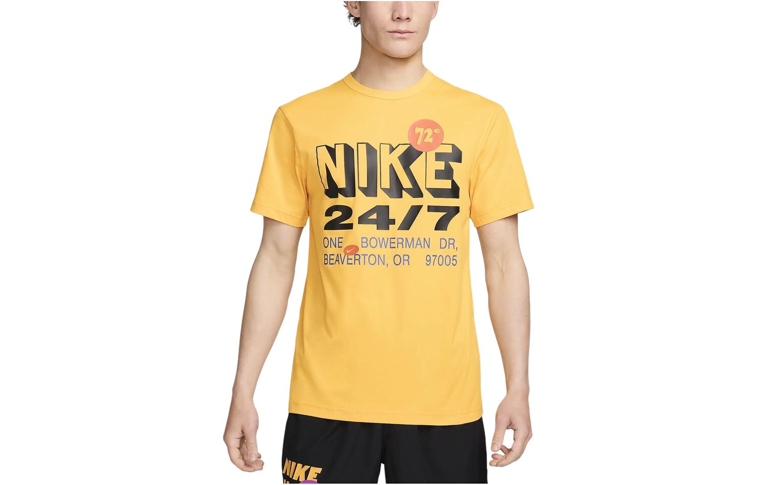 

Одежда Футболка мужская желтая Nike, желтый