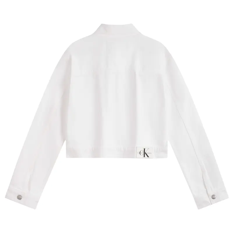 Calvin Klein Белая джинсовая куртка женская, 1AA-Denim White — фото 4