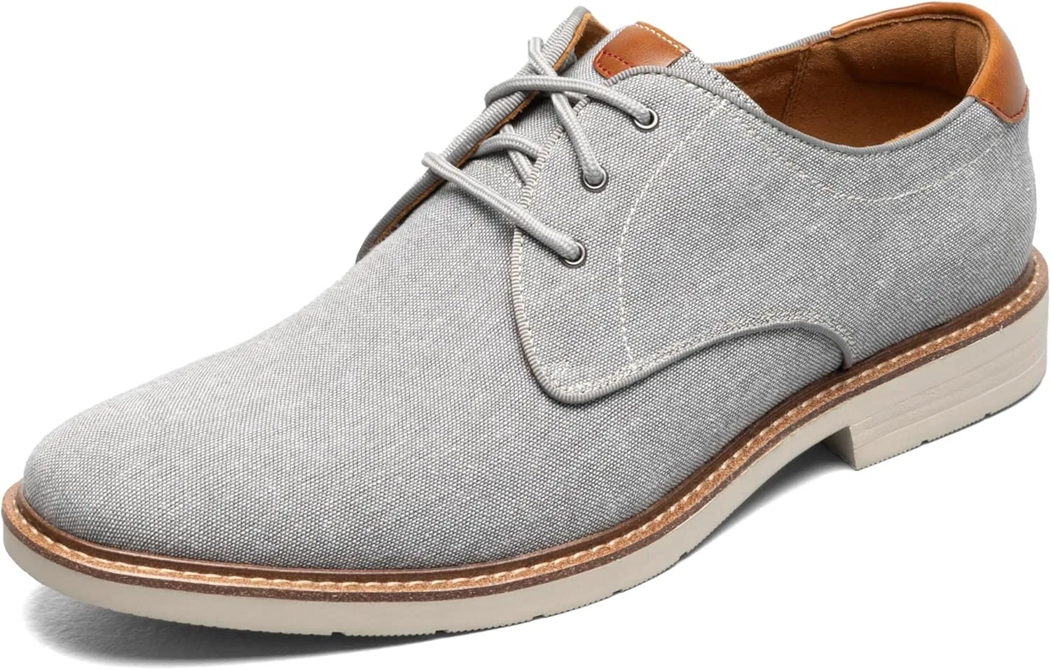 Мужские оксфорды Florsheim Herington из парусины с гладким носком, Gray
