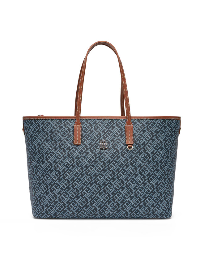 

Сумочка Th Monoplay Leather Tote AW0AW17416 Tommy Hilfiger, синий