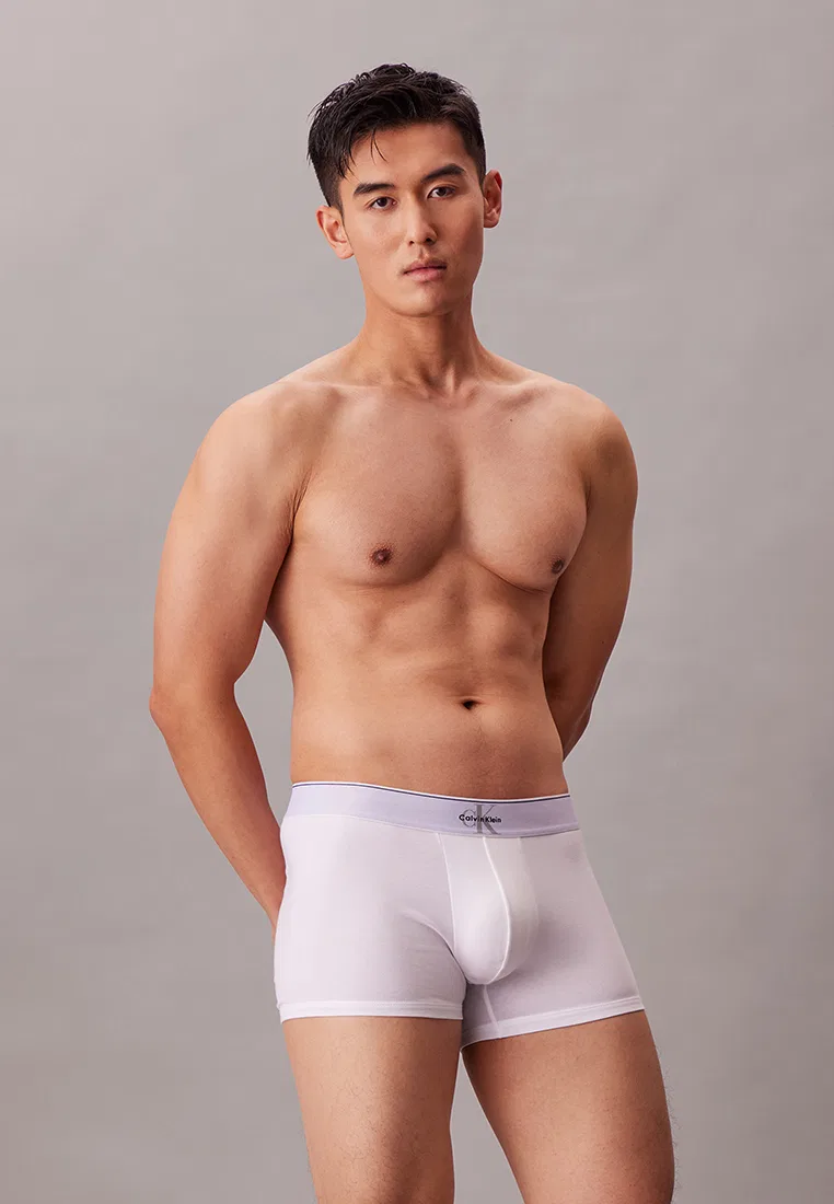 Трусы, 3 шт., Monogram, Calvin Klein, белый/черный/серый — фото 2