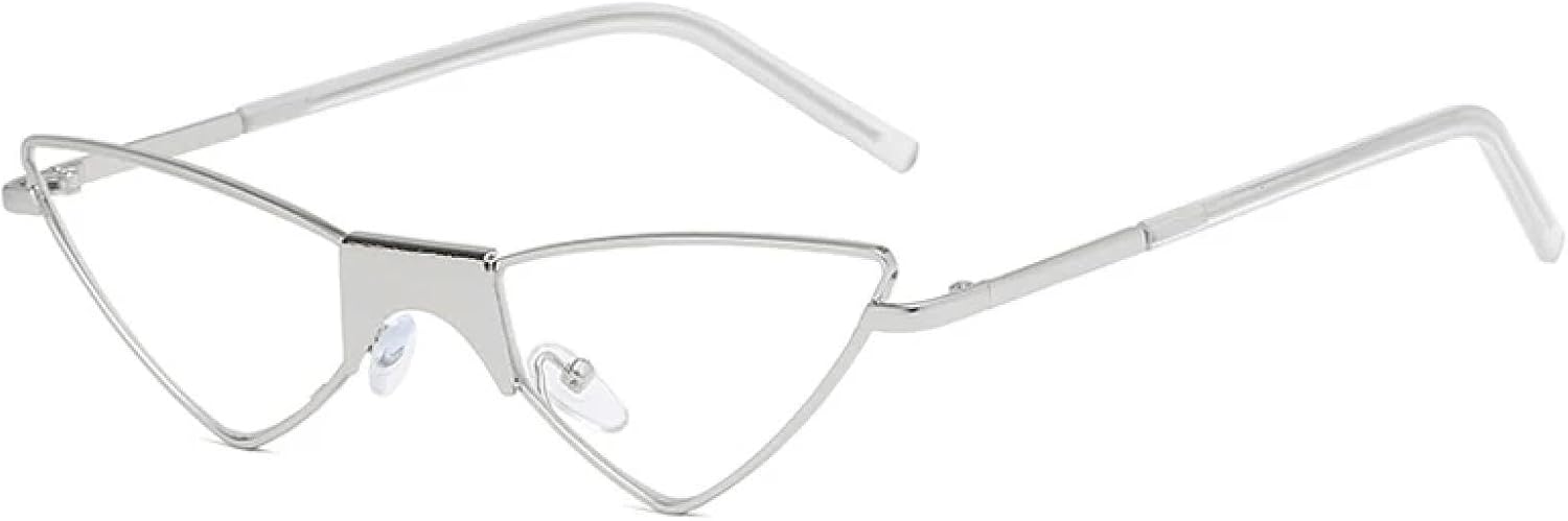 

Солнцезащитные очки с защитой от УФ-излучения UV400 | Женские очки «кошачий глаз» | Линзы конфетных цветов для занятий спортом на открытом воздухе и вождения DSVIGF, C8 Silver-clear