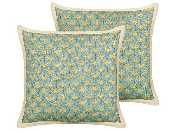

Подушка Beliani 2 шт WAKEGI, 45x45x45 см, синий