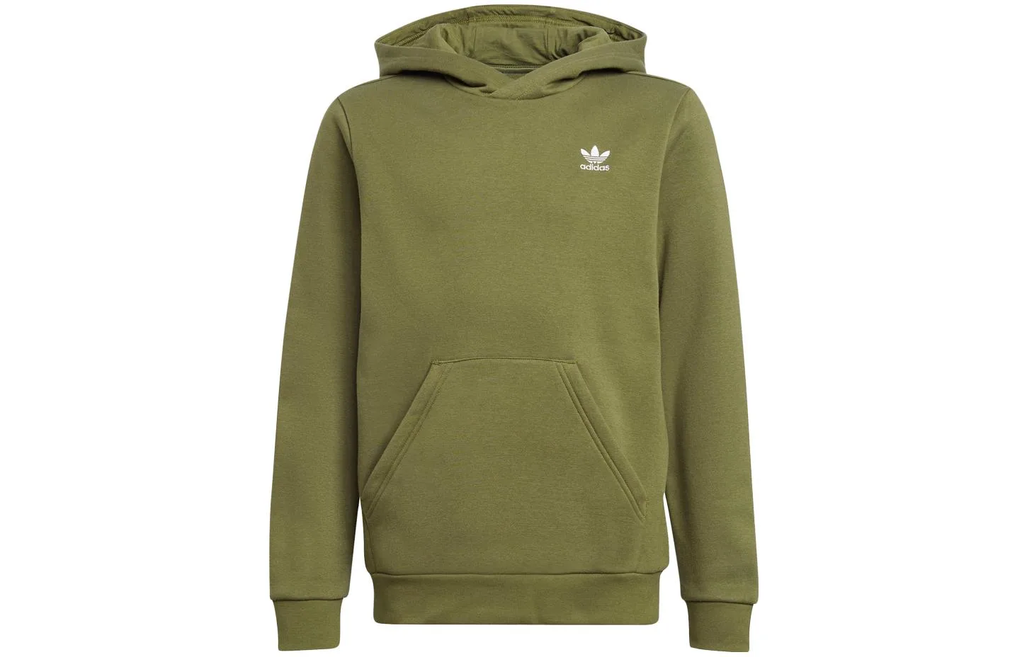 Adidas Originals Свитшот детский темно-оливковый/белый