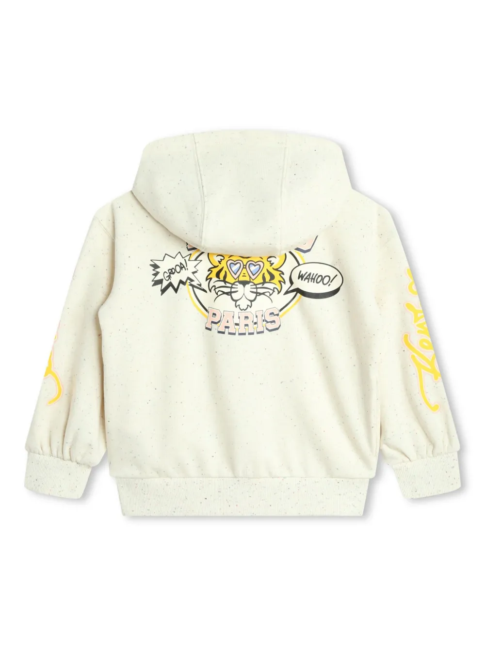 Кардиган на молнии с логотипом Tiger Kenzo Kids, нейтральный — фото 2