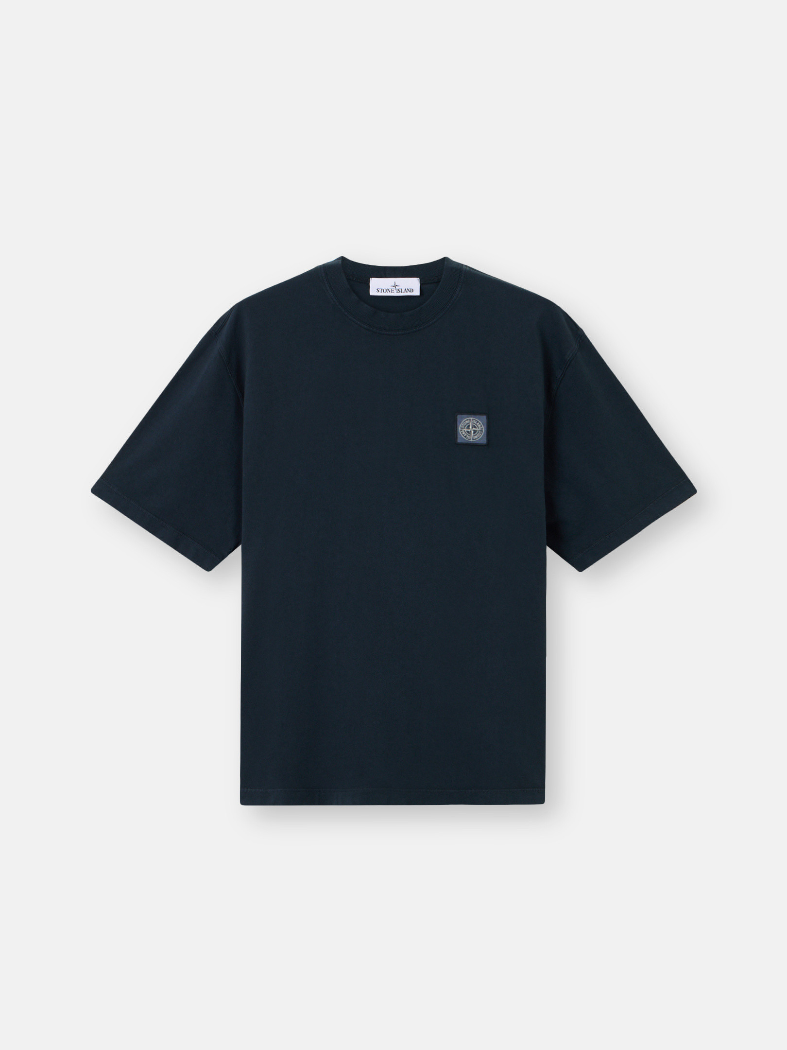 

Футболка прямого кроя с короткими рукавами и нашивкой Компас Stone Island 2100025 COMBED ORGANIC COTTON JERSEY, Navy Blue