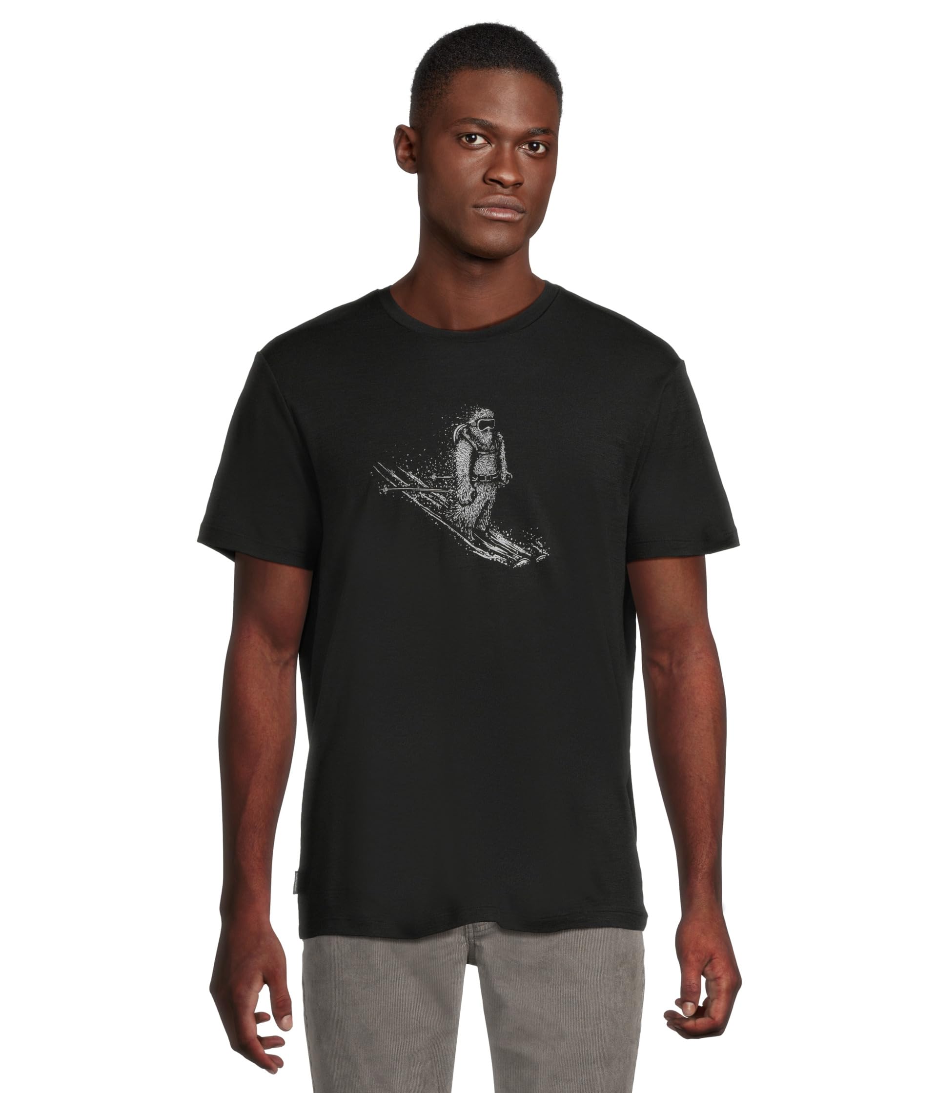 

Футболка Icebreaker Merino 150 Tech Lite Short Sleeve Tee Skiing Yeti, черный