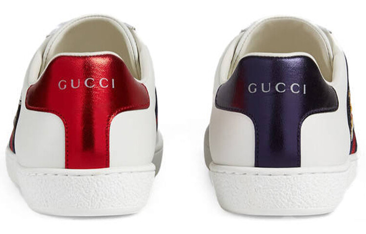 Женские кеды Gucci Ace, белый/синий — фото 4
