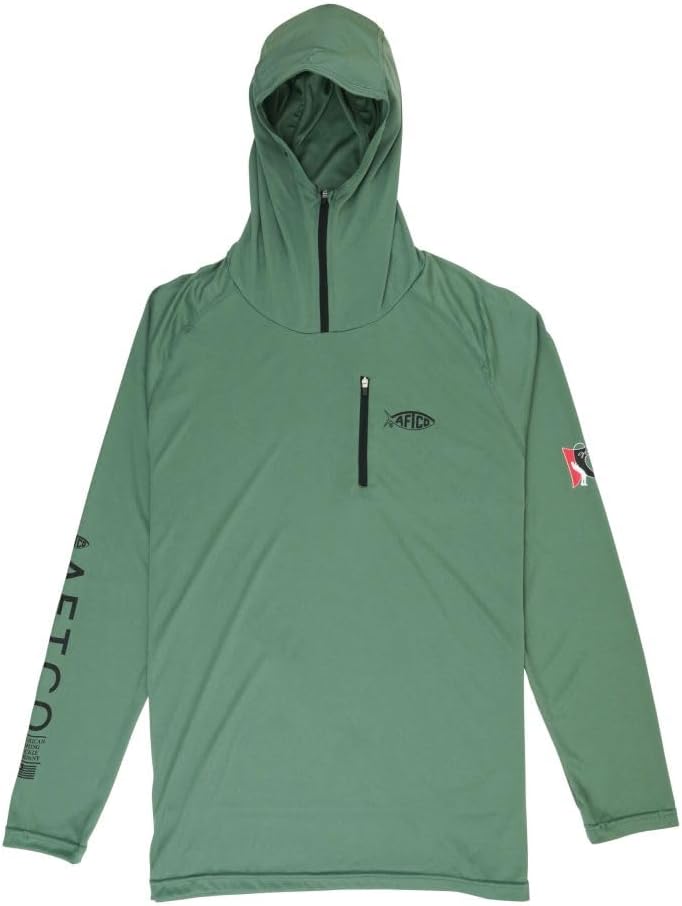 

Футболка с длинными рукавами и капюшоном Aftco Jason Christie Performance Shirt M63127