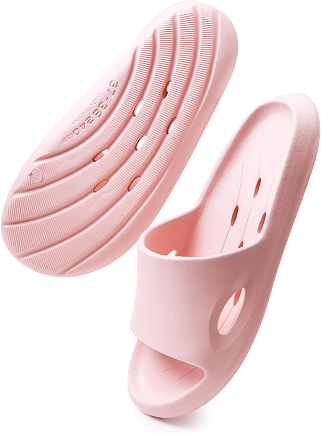 

Душевые тапочки, быстро сохнущие, противоскользящие, для мужчин и женщин, быстро сохнущие, противоскользящие, домашние шлепанцы, для общежитий, спортзала, бассейна, спа, кемпинга, пляжа Kattmas, розовый