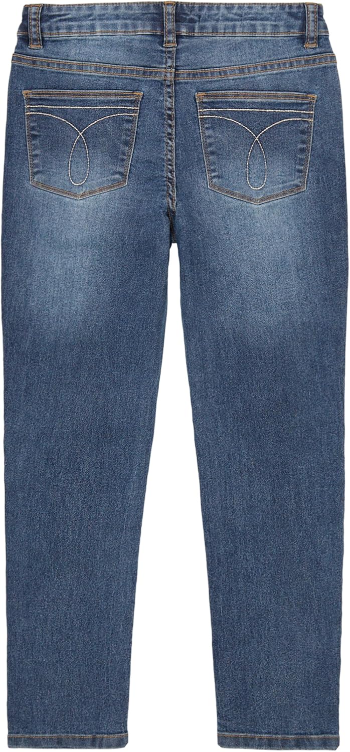 Джинсы Calvin Klein Girls Skinny Fit из эластичного денима с пятью карманами, Authentic — фото 2