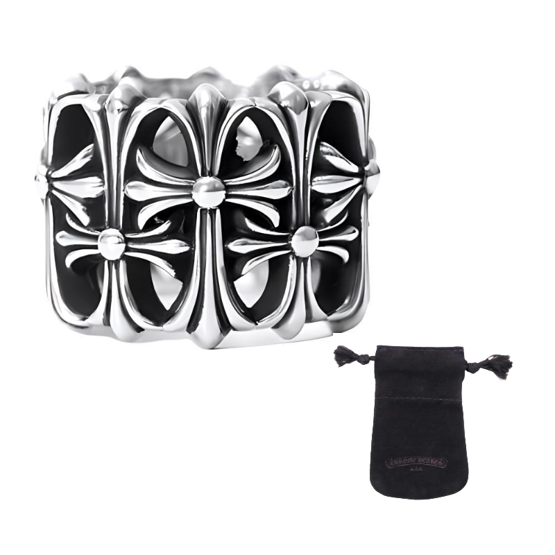 

Chrome Hearts Кольцо из стерлингового серебра 925 пробы Unisex Silver