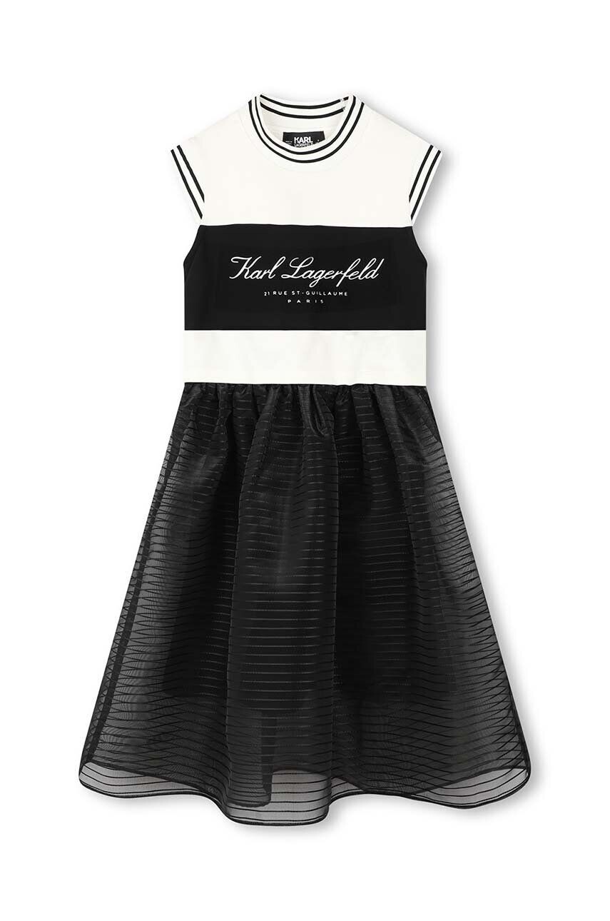 

Платье для маленькой девочки Карла Лагерфельда Karl Lagerfeld, черный