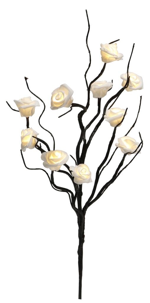 

Светодиодная ветка розы Best Season "Battery Branch" 10 светодиодов теплого белого цвета, ок. 50 х 5-15 см, аккумулятор, 581-30., черный