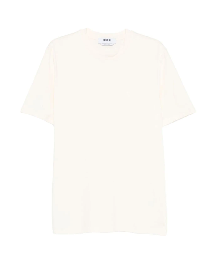 

Белая мужская футболка с логотипом Msgm, белый