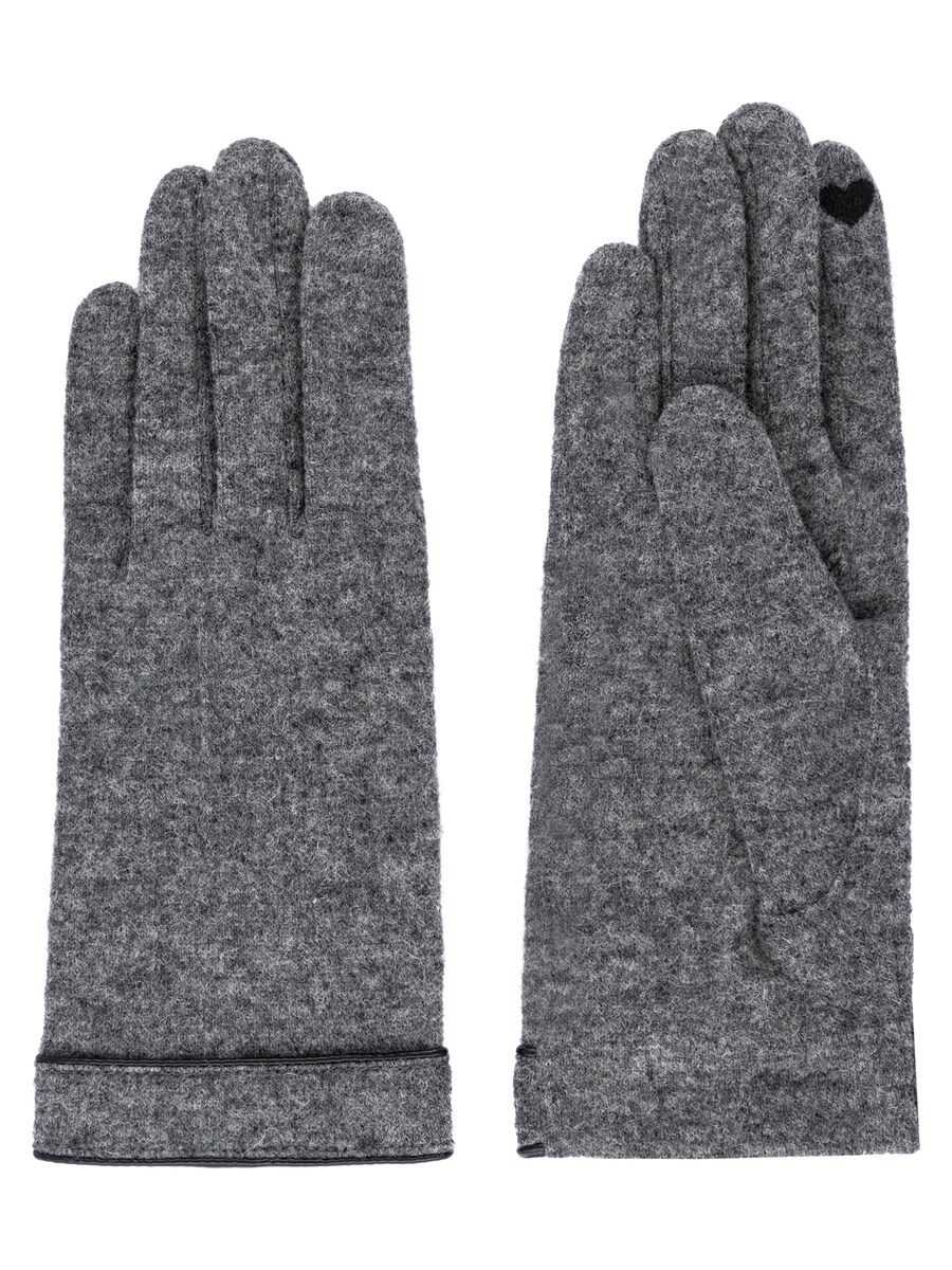 

Перчатки с закрытыми пальцами Roeckl Leather Piping, серый